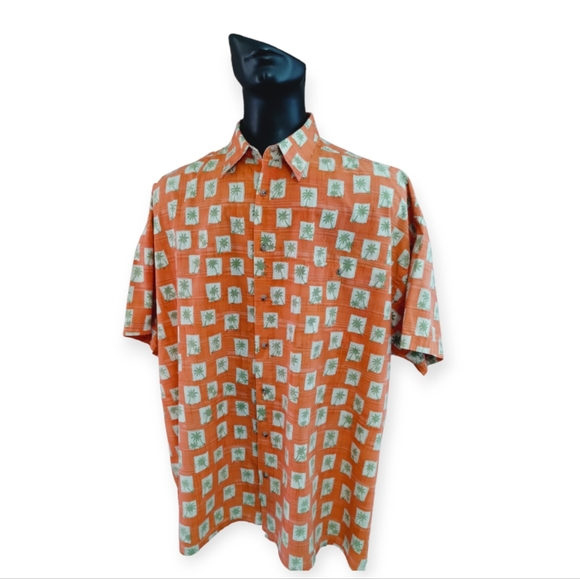 ST. John's Bay Size 4XL Island Bay Hawaiian Style Short Sleeve Shirt - Picture 3 of 6